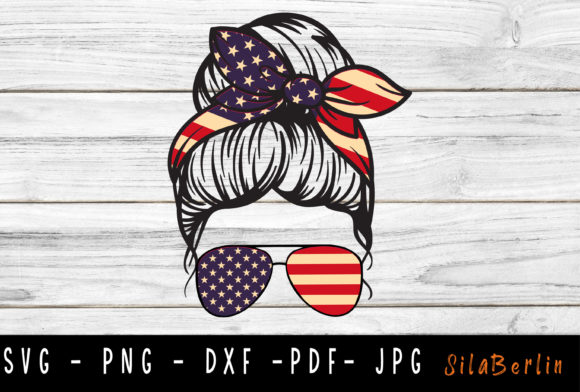 American Mom Skull Graphics and Crafts