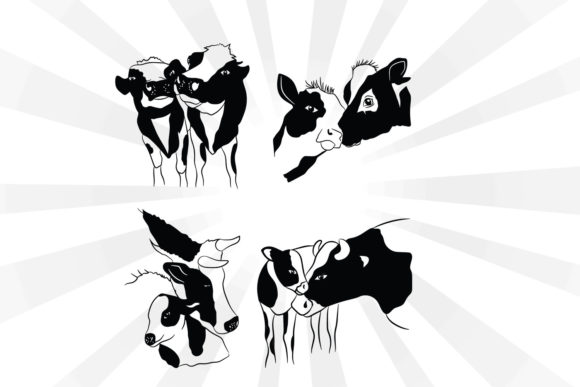 Cow Mom Farm Graphics for Crafts and Blogs