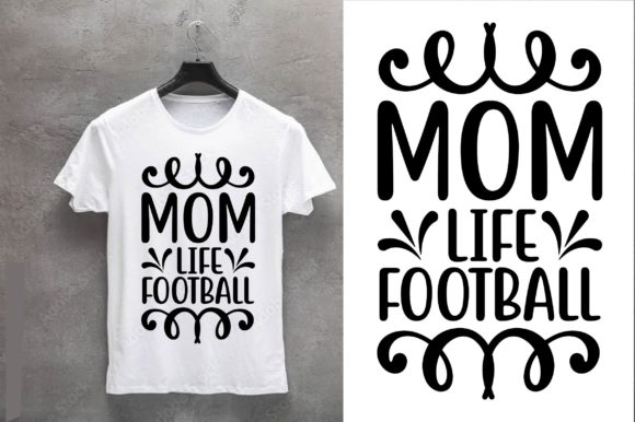 Football SVG Design: Mom Life Graphics & Crafts