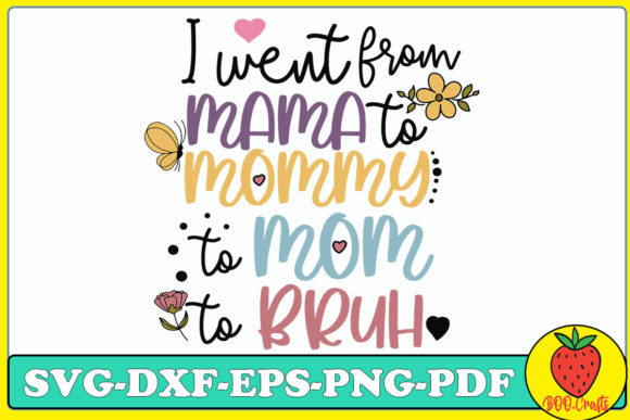 Mama to Mommy SVG: Modern Graphics for Crafts