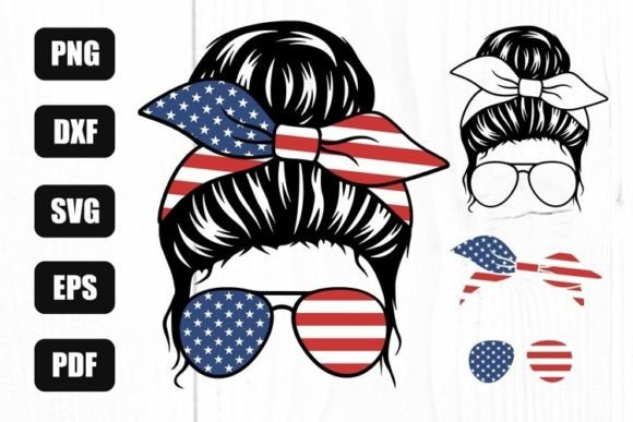 Mom Life USA Graphics for Crafts & Cricut
