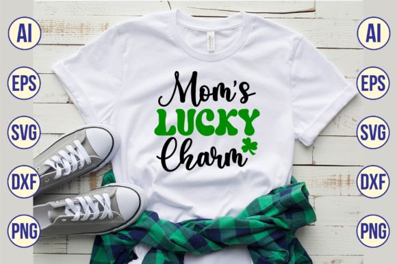 Mom's Lucky Charm SVG for Crafts and Graphics
