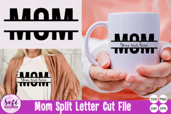 Mom Split Letter SVG: Graphics for Crafts