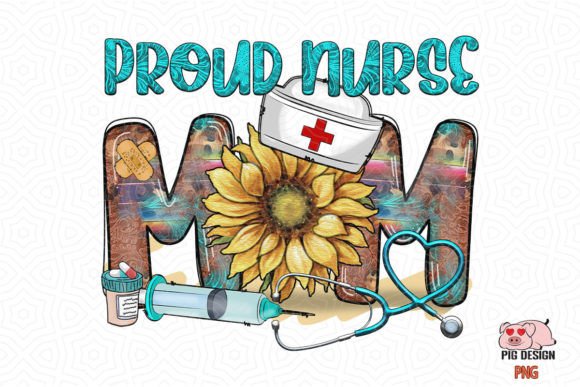 Proud Nurse Mom Western SVG for Crafts and Graphics
